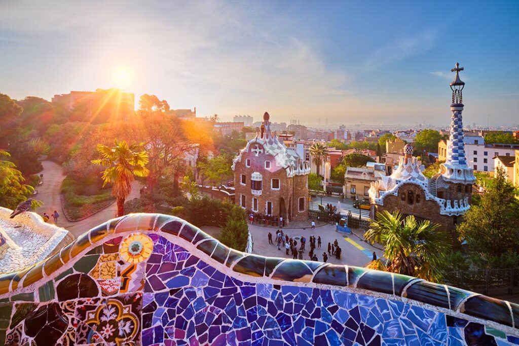 vista de la ciudad desde el park guell