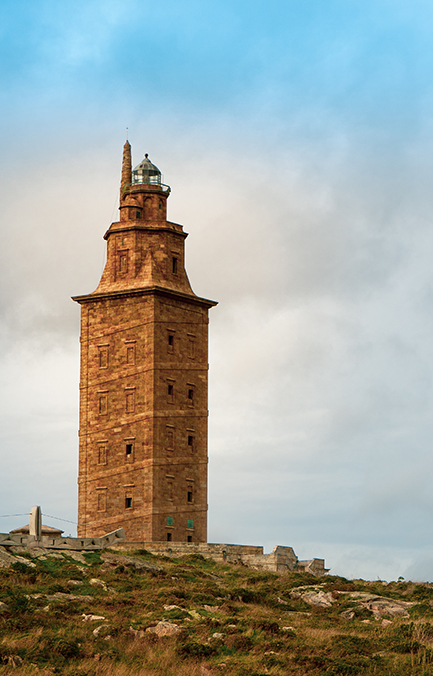 Imagen de torre de hercules en A Coruña